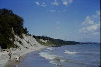 View north along the beach